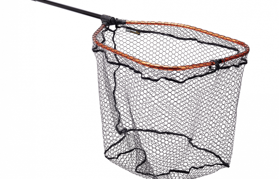 Épuisette Savage Gear Pro Folding Net DLX XL à maille caoutchoutée