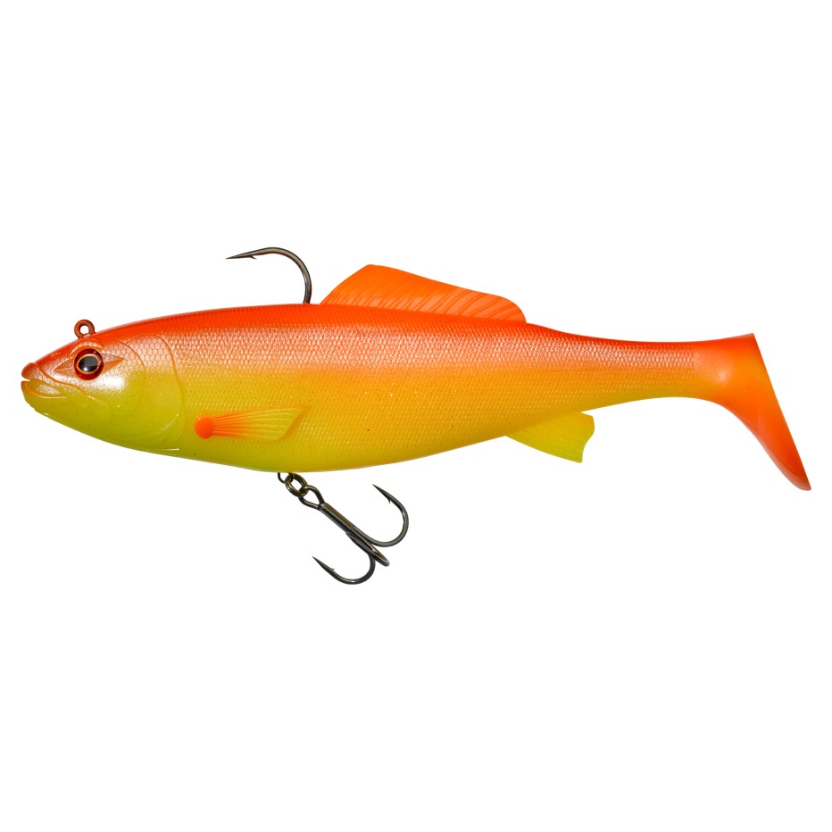 Illex Sucker Punch 250 MR, coloris orange vif, armé d'un hameçon dorsal et d'un triple ventral
