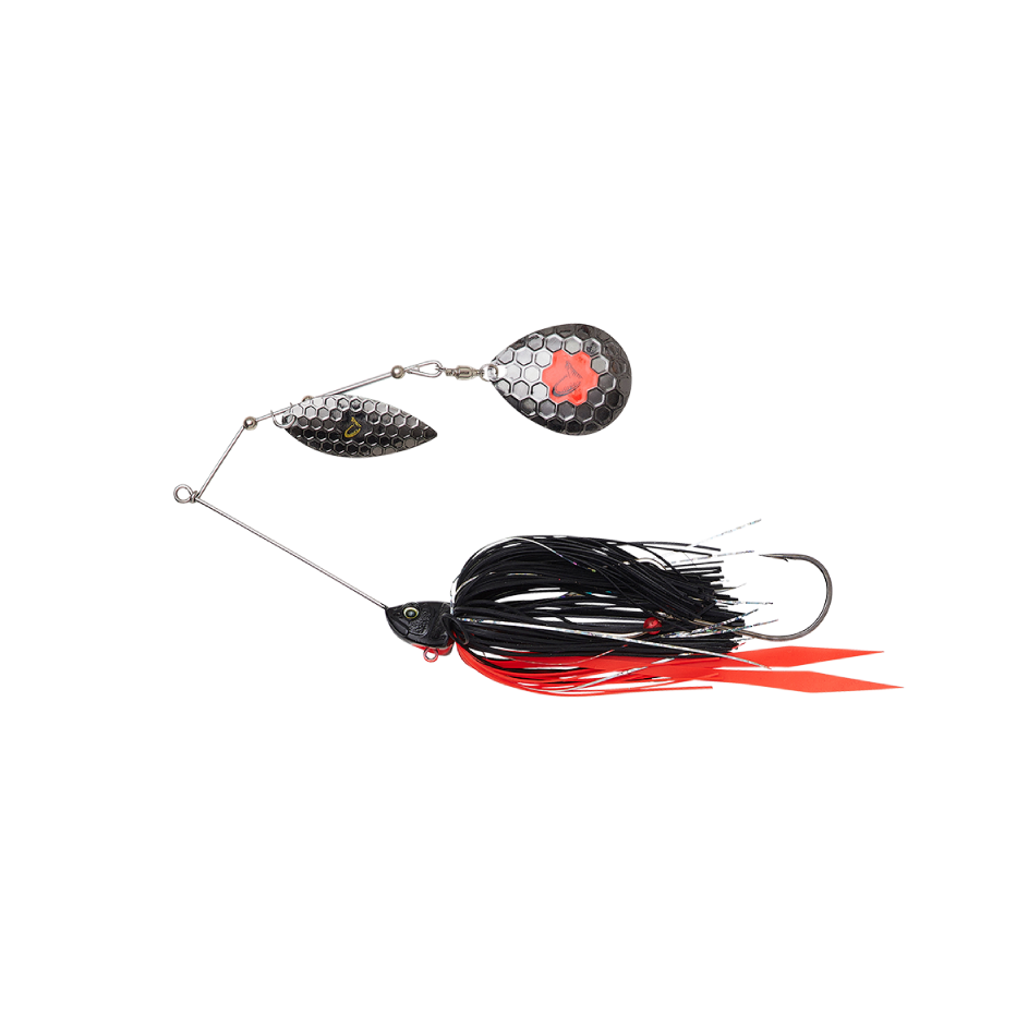 Spinnerbait Savage Gear Da'Bush avec palettes colorado et goutte d'eau