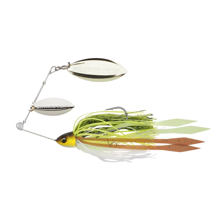 Savage Gear Da Lil Bush L 20 g, petit spinnerbait pour les eaux basses et claires